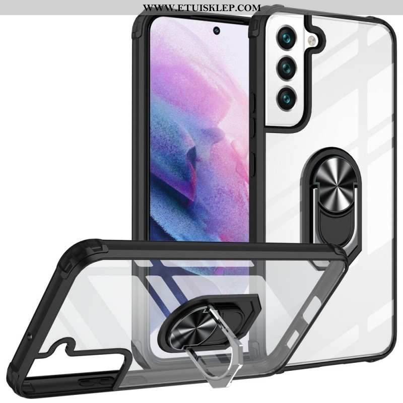 Etui do Samsung Galaxy S22 Plus 5G Przezroczysty Z Pierścieniem Podtrzymującym